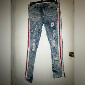 Rue 21 premium stripe jeans